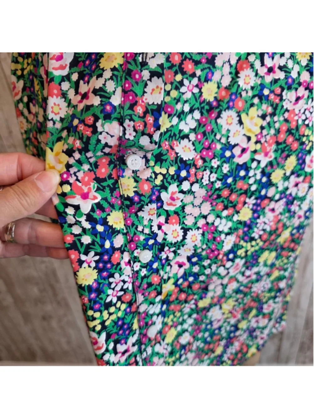 Tommy Hilfiger Floral Sleeveless Dress Size M Green Blue NWOT